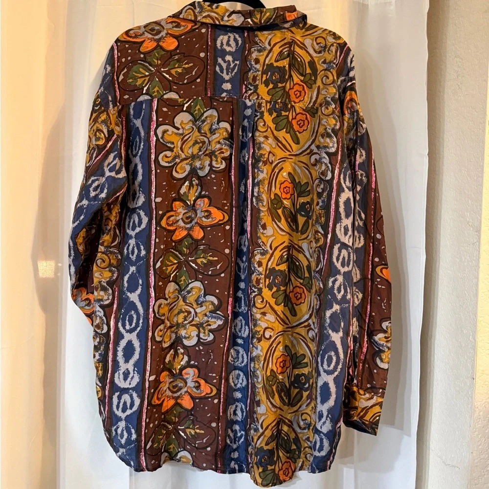 Vintage Protest 100% Silk Button Down – Men’s Small - Picture 8 of 11